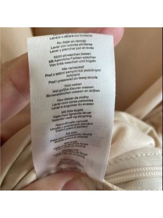 4TH & RECKLESS Rogue Cream Ruched Bodycon Mini Dress M Criss Cross Back NWT - Picture 12 of 12